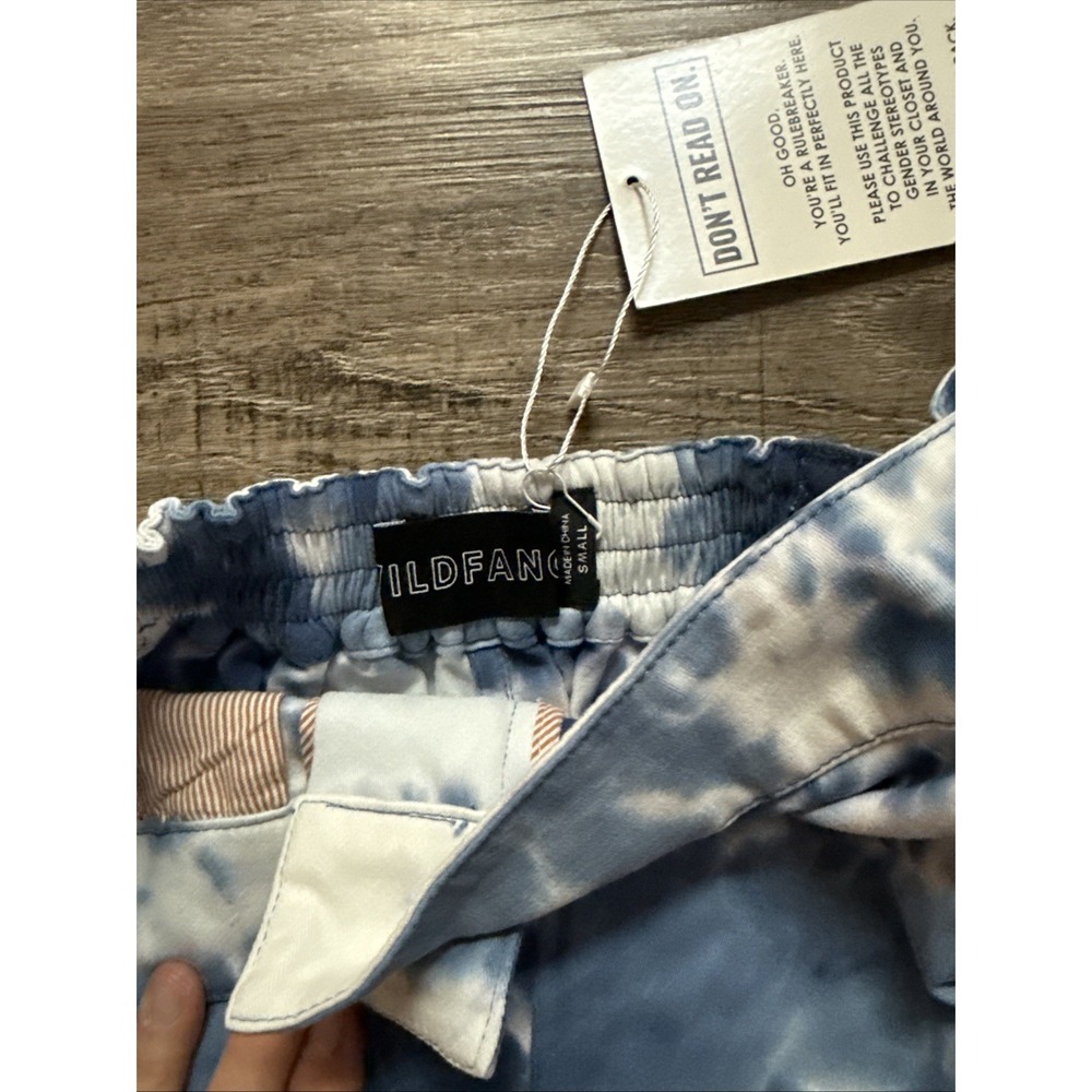 NWT Wildfang The Essential Work Skirt Medium – Blue Tie Dye NWT NEW Boho - Picture 2 of 3